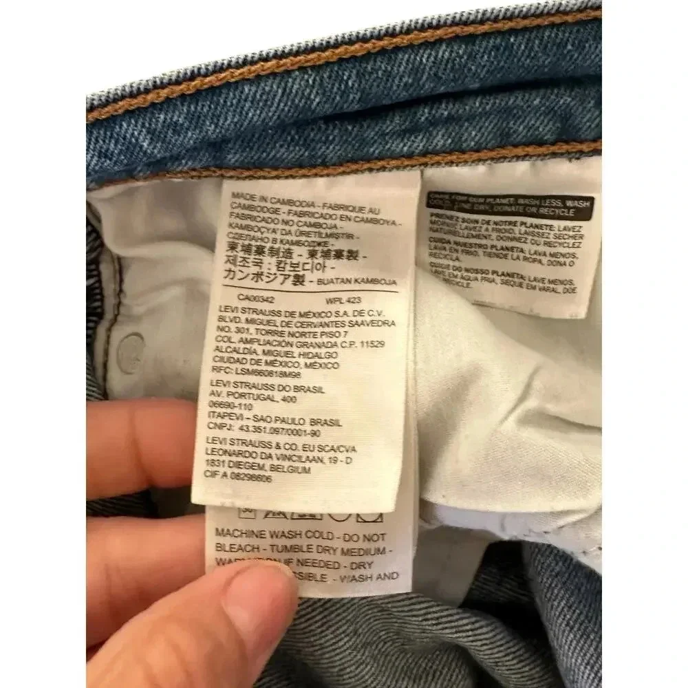 Levi's Premium Blue Denim Straight Leg Jean Size W31